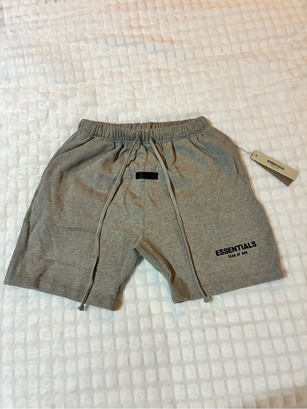 ESSENTIALS Men’s Light Gray Athletic Sweat Shorts